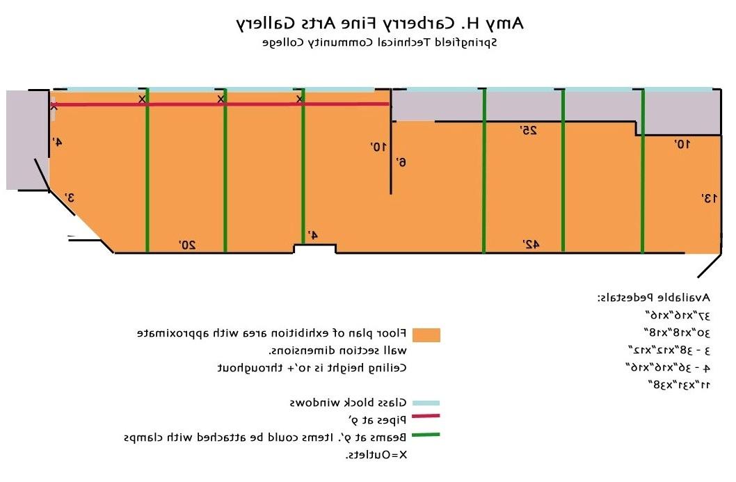 Map of the Amy H. Carberry Gallery